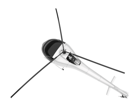 White aircraft isolated on transparent background. 3d rendering - illustration png