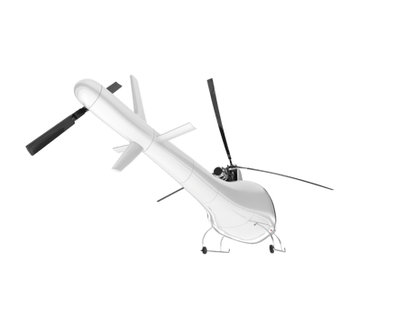 White aircraft isolated on transparent background. 3d rendering - illustration png