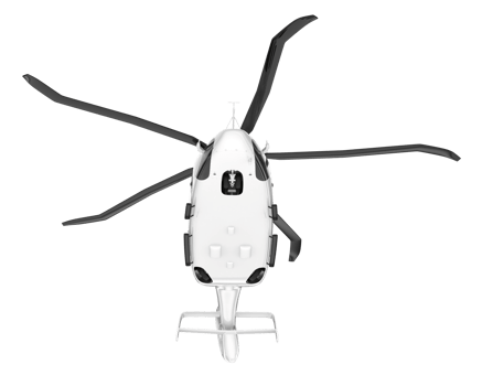 White aircraft isolated on transparent background. 3d rendering - illustration png