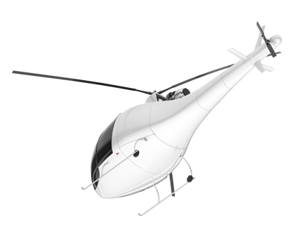 White aircraft isolated on transparent background. 3d rendering - illustration png