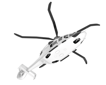 White aircraft isolated on transparent background. 3d rendering - illustration png