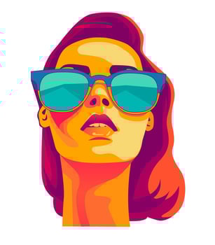 Beautiful girl face. Vector Illustration EPS10