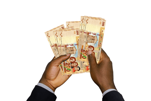 Black hands holding 3D rendered 1000  Bolivian Boliviano notes. closeup of Hands holding Bolivian currency notes png