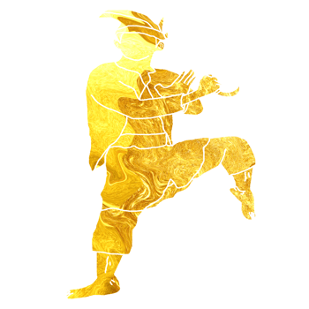 icon stand Malay combating style with one leg png