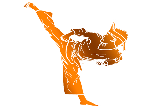 icon Malay Warrior doing combating movement call side kick png