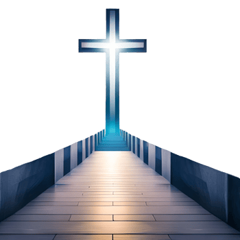 Cross of Christ in Heaven generative with AI png