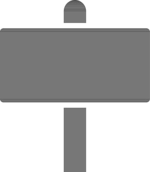 Signboard Icon or Symbol in black and white Color. vector