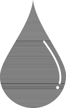 Glyph Drop Icon or Symbol in Flat Style. vector