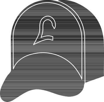 Cap in flat style. vector