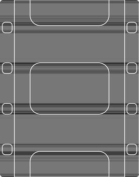 Film strip glyph. vector