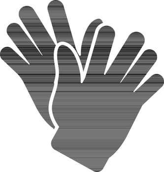 High five hand gesture in flat style. vector