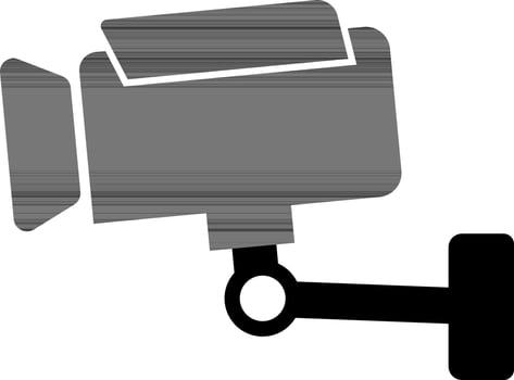 Closed Circuit Television CCTV Camera icon for Security concept. vector