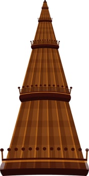 Qutub Minar tower in New Delhi. vector