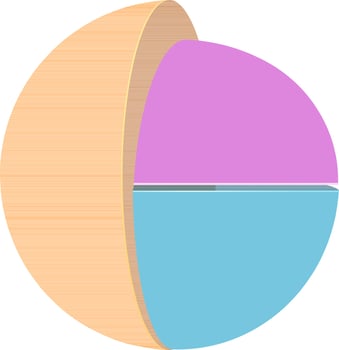 Colorful 3D infographic element for Business. vector