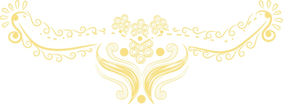 Flat design pattern for border. vector
