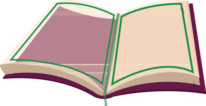 Blank muslim holy book quran. vector