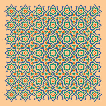 Abstract design pattern on brown background. vector