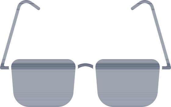 Eyeglasses Icon In Blue And White Color. vector