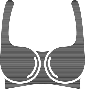 Illustration of Bra Icon. vector