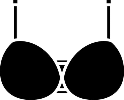 Illustration of Bra Icon. vector