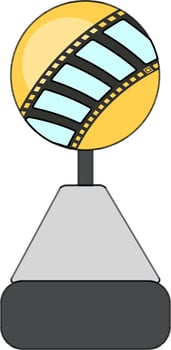 Vector trophy cup or award sign or symbol.