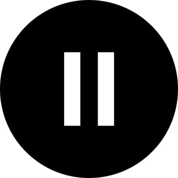 Vector sign or symbol of Pause Button.