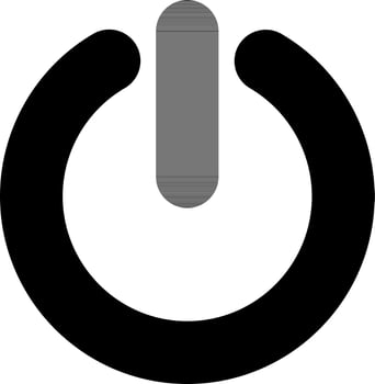 Power Button sign or symbol. vector
