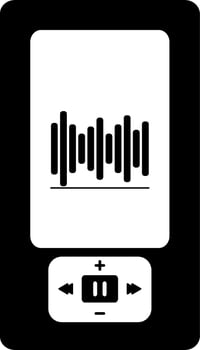 Music Player sign or symbol. vector