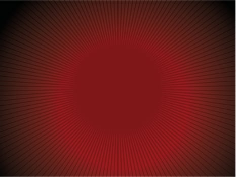 Shiny red rays texture background with sunburst. vector