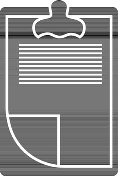 Black document sheet icon. vector