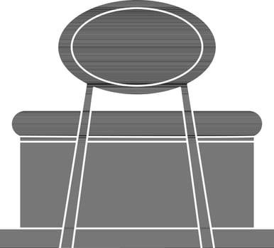 Paperclip icon for attachment paper or document. vector