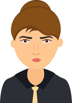 Business girl character. vector