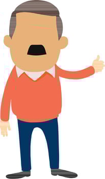 Character of a businessman. vector