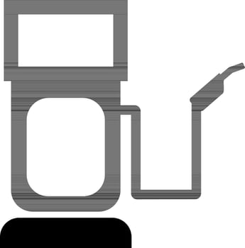 Gasoline pump nozzle sign. vector