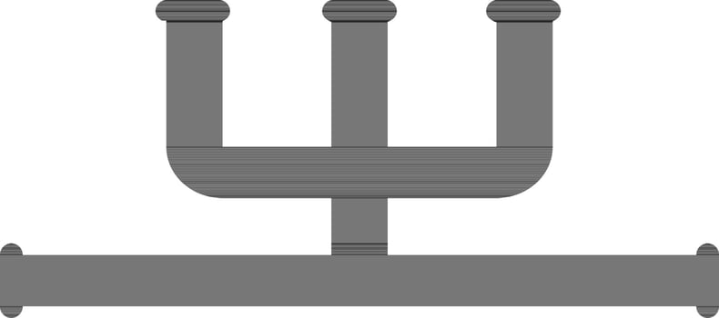 Illustration of pipeline in black color. vector