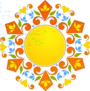 Floral abstract design pattern. vector