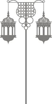 Road street lanterns hanging icon. vector