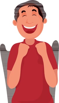 Character of a boy. vector