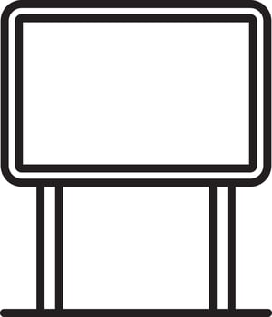 Advertising, banner, roll, rollup, signage, up icon vector