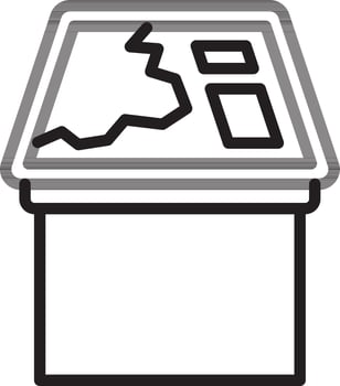 Location, map, people icon vector