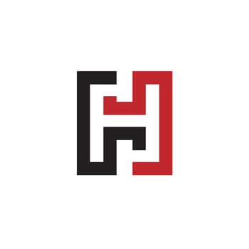 h logo letter design symbol vector