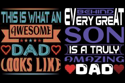This is what an awesome dad looks like vector