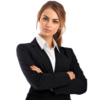 Business woman isolated. Illustration png