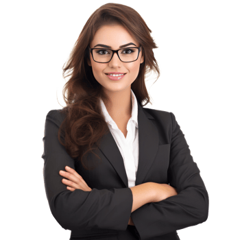 Business woman isolated. Illustration png