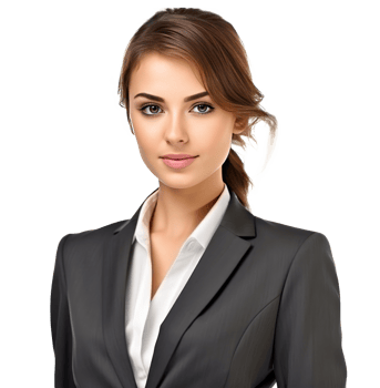 Business woman isolated. Illustration png