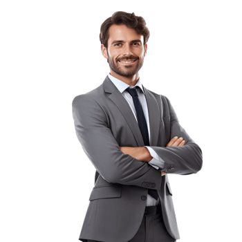 Businessman isolated. Illustration png