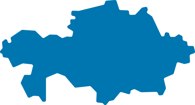 Map Kazakhstan clipart png