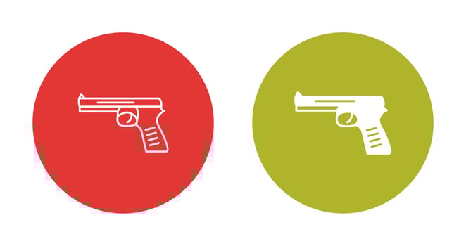 Unique Pistol Vector Icon