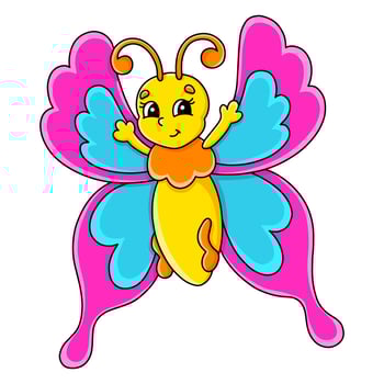 Cartoon character. Isolated on white background. Design element. Template for your design, books, stickers, cards. Vector illustration.