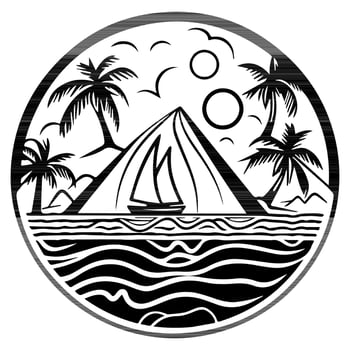 Polynesian elements, icon, glyph, vector, isolate, silhouette, totem, tattoo vector